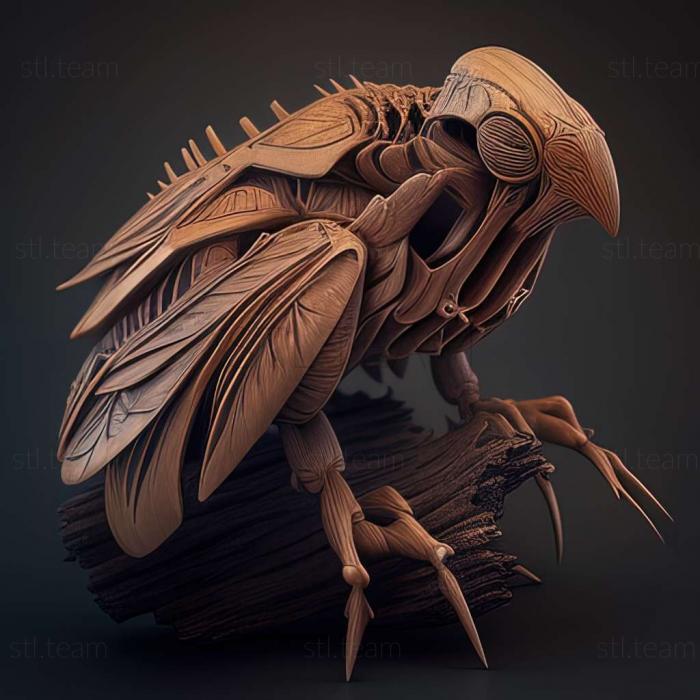 3D модель Chaetocnema longipunctata (STL)